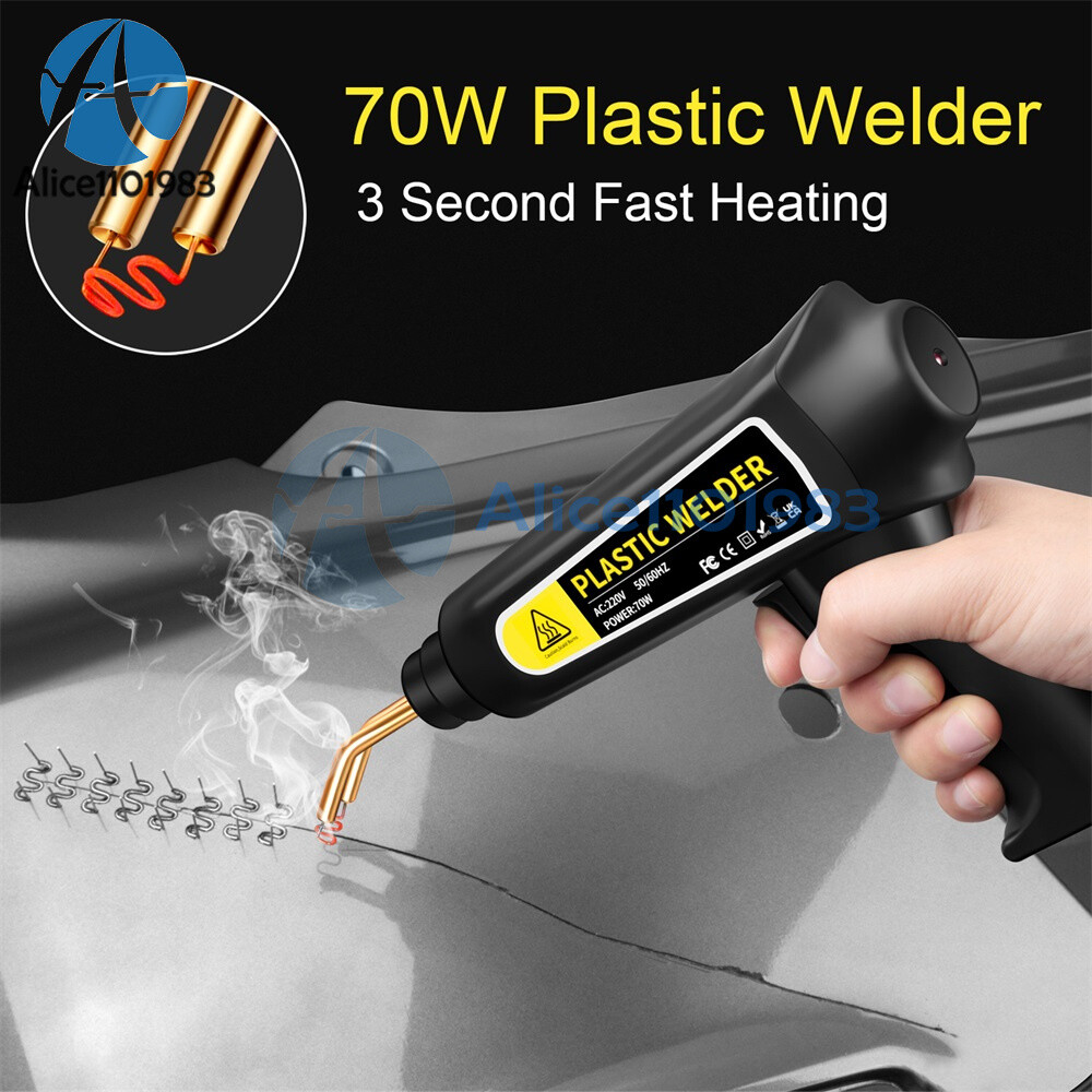 70W Plastic Welder Gun Heat Gun Hot Stapler Welding Tool For Car Bumper Repair