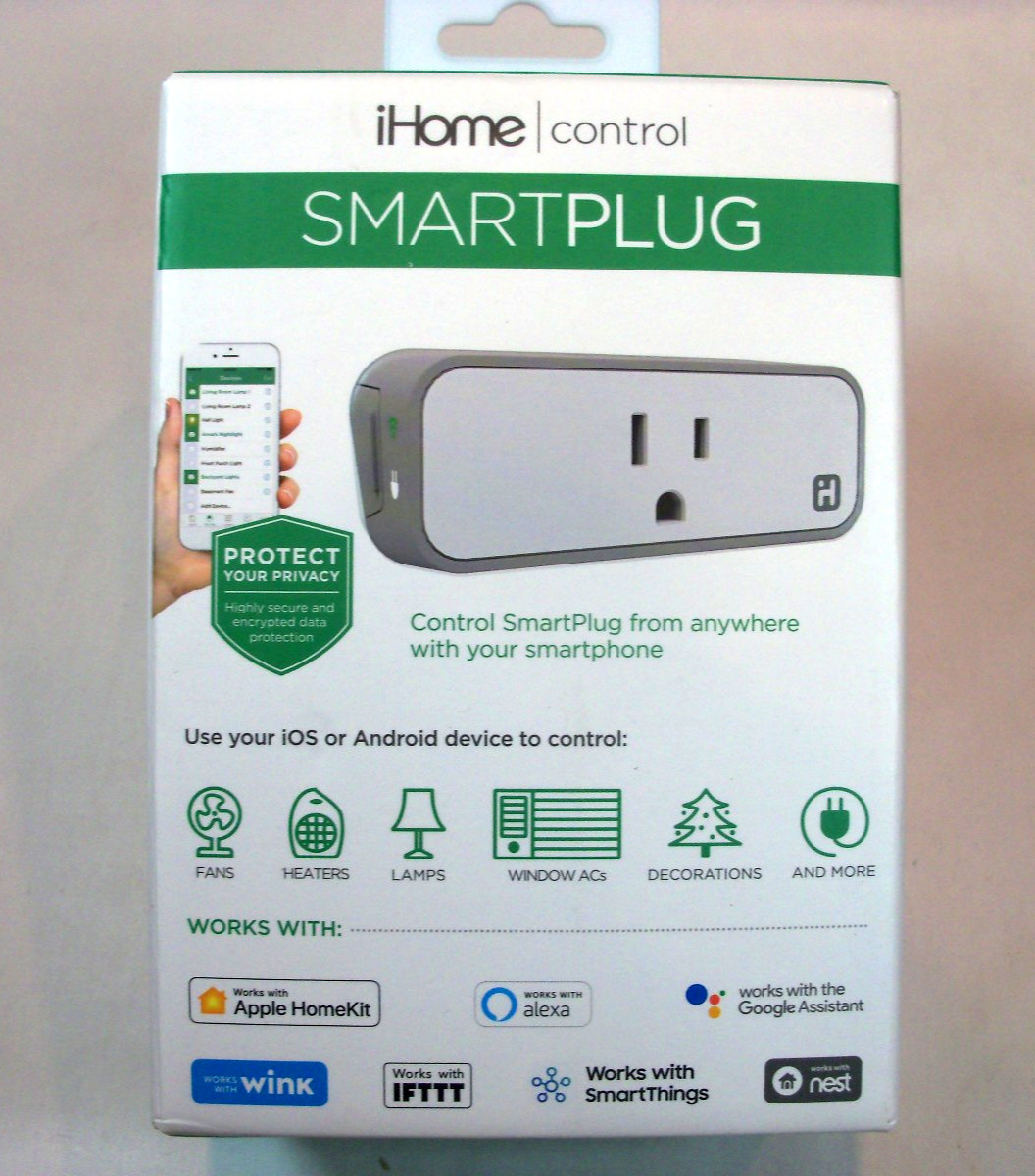 iHome ISP6 Wifi Smartplug Home Bedroom String Light IOS