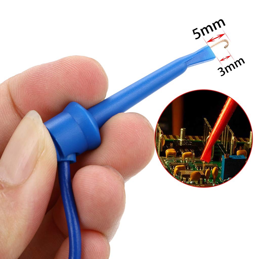 39 Inch Multimeter Test Lead Set 5 Pcs Stackable Banana Plug To Test Hook Wire C
