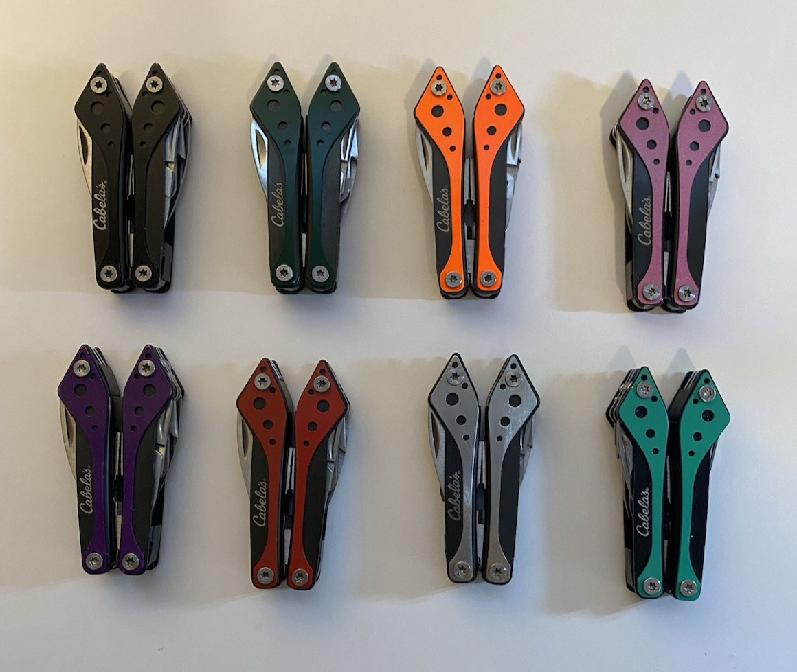 Cabelas Small Multi-Tool /Green, Orange, Purple, Silver, Red, Teal, Black, Pink