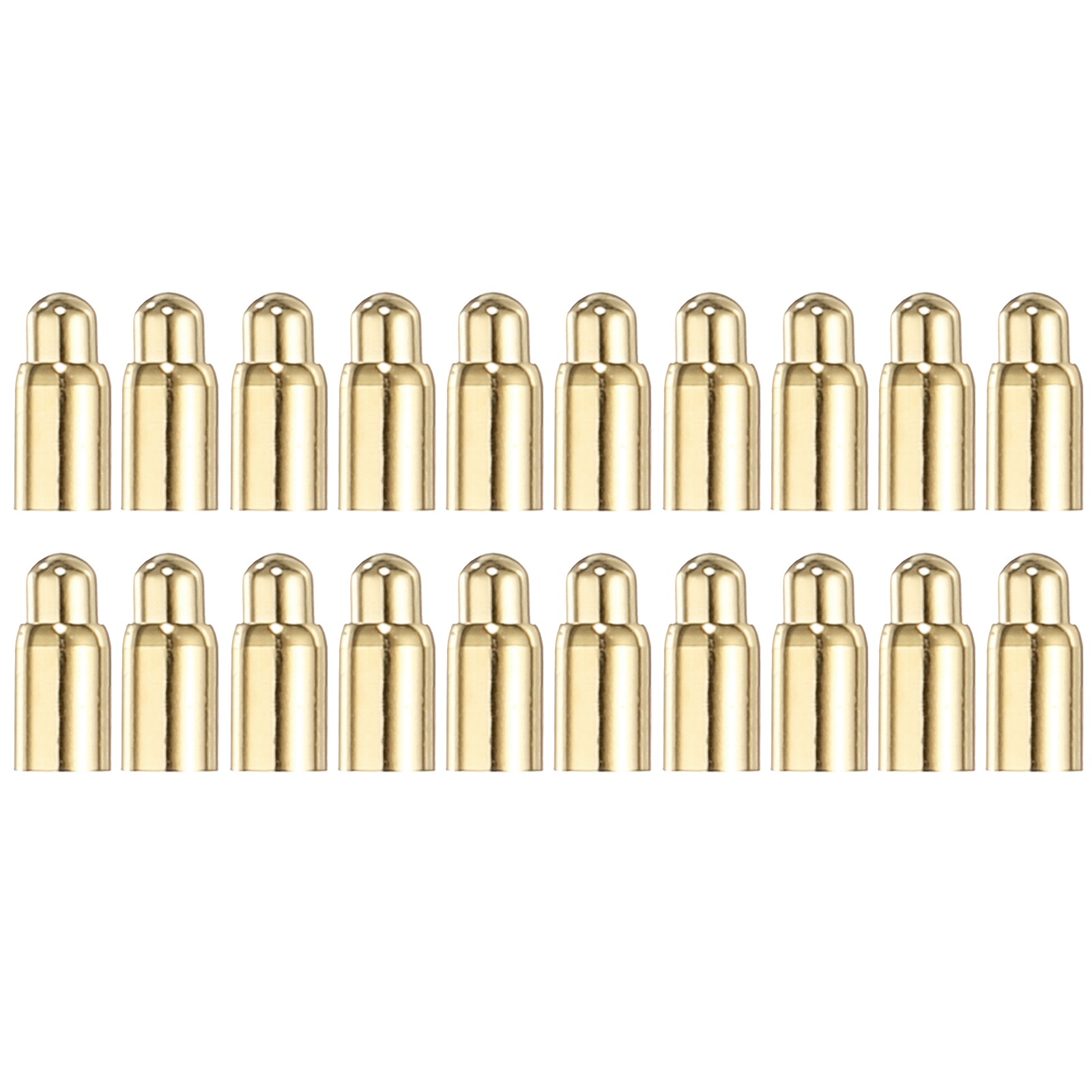 40Pcs 3.5mm Spring Test Probe Pin, Gold Plated Spring Loaded Thimble Pins