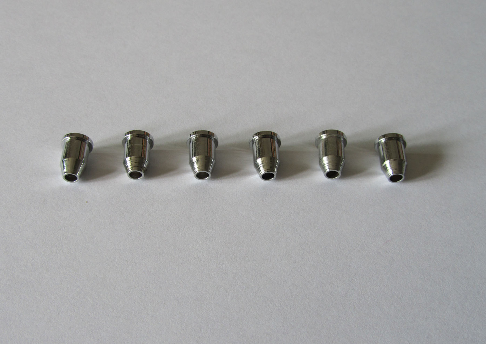 30pcs(5sets) Chrome Guitar String Ferrule 1/4" String Ferrules for Telecaster
