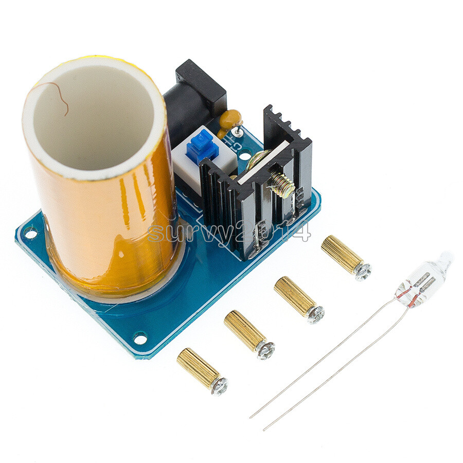 Mini Tesla Coil Kit Magic Props Empty Lights Technology Mini Tesla Coil Module