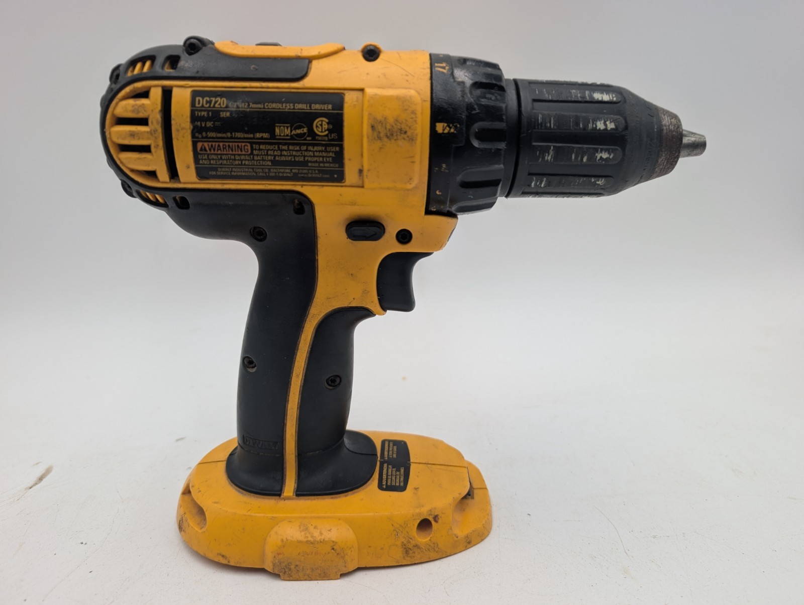 Dewalt 18V Volt DC720 Cordless 1/2" DRILL DRIVER Bare Tool