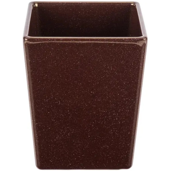 TableCraft CW4012BR Cold Holding 1.5 qt. Brown Square Cast Aluminum Bowl