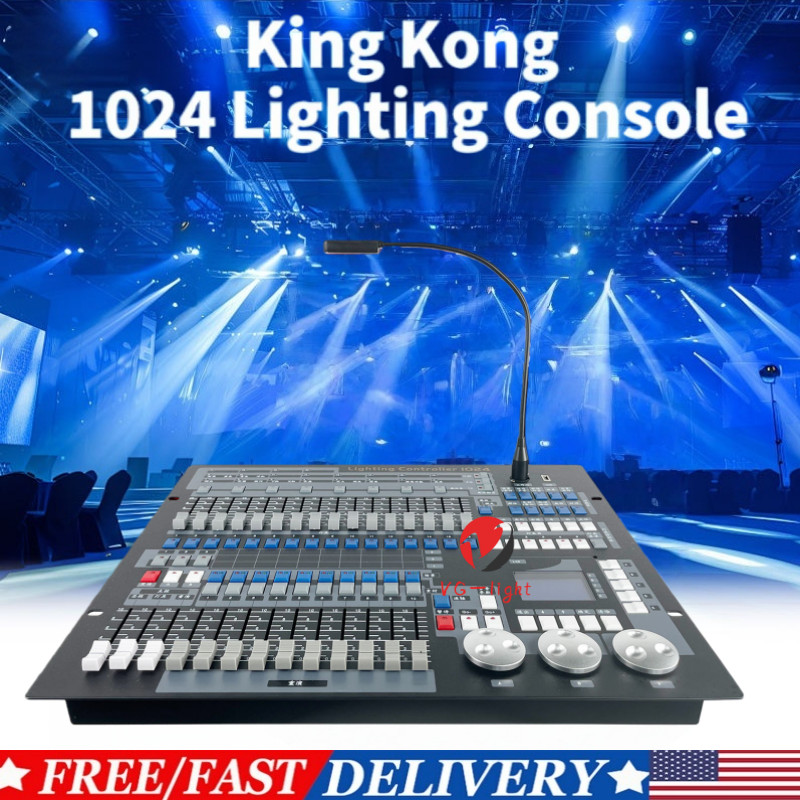 1024 Channel DMX Light Controller Stage Lighting Console W/ Aluminum Flight Case