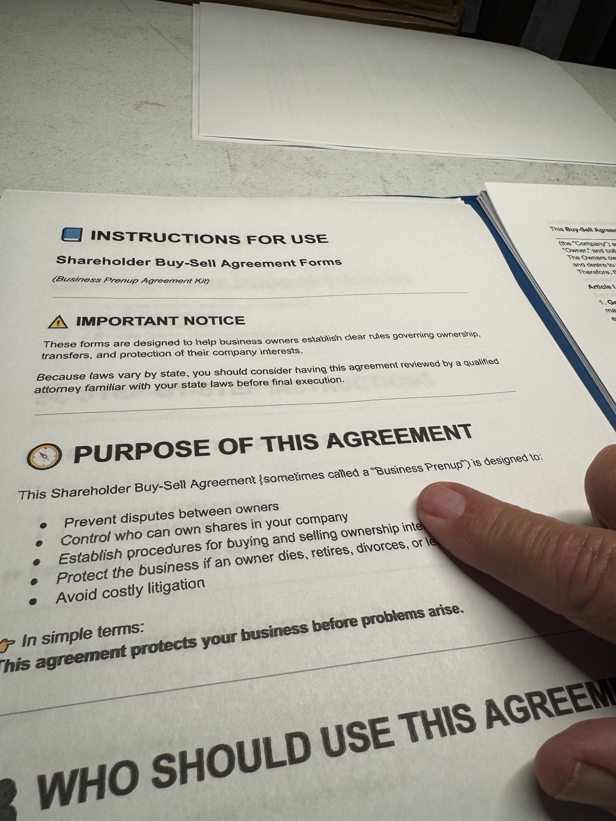 Buy Sell Shareholder Agreement