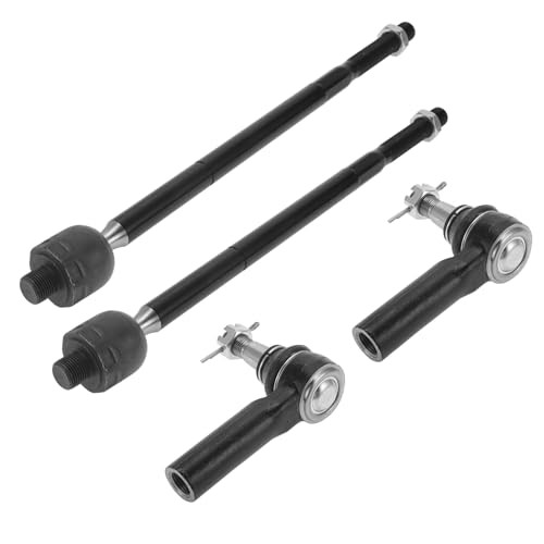 4pcs Front Inner Outer Tie Rod Ends Kit Suspension Steering Tie Rod End for