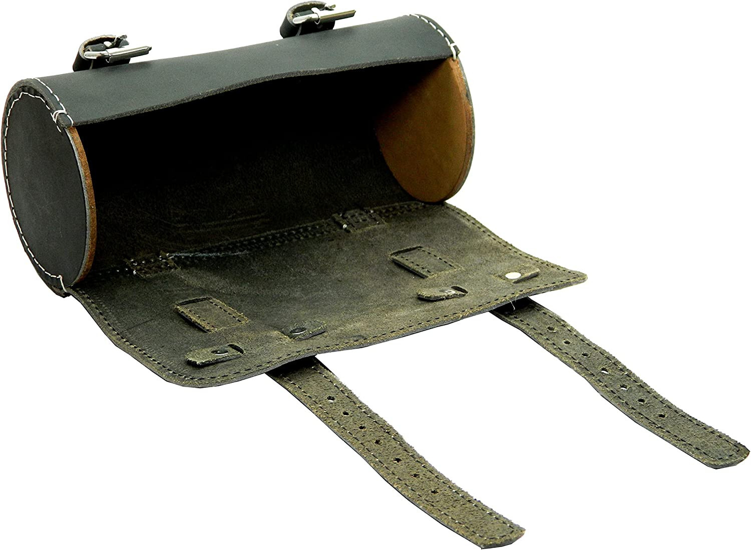 Genuine Leather Bicycle Saddle Bag multiutility Tool Kit Holder storage pouch