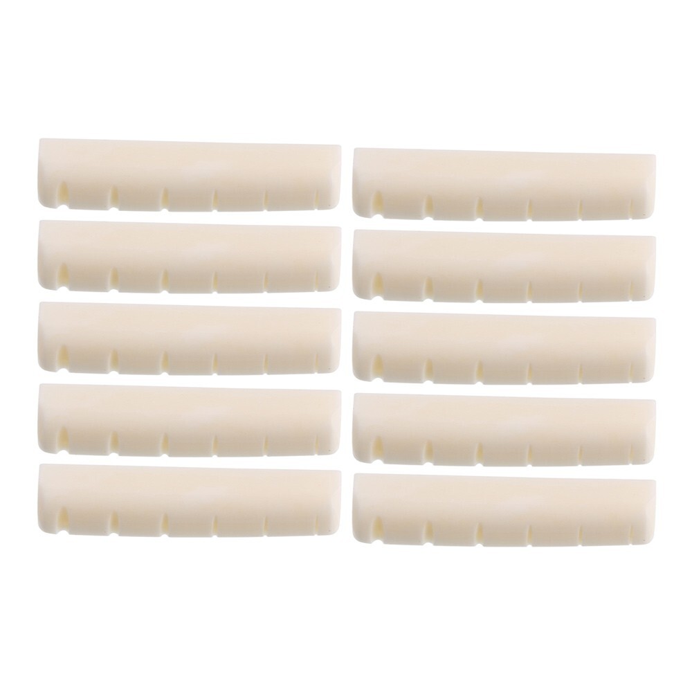 10pcs Pre-Slotted Bone Nut for YAMAHA FG Acoustic Guitar 43x5x9mm