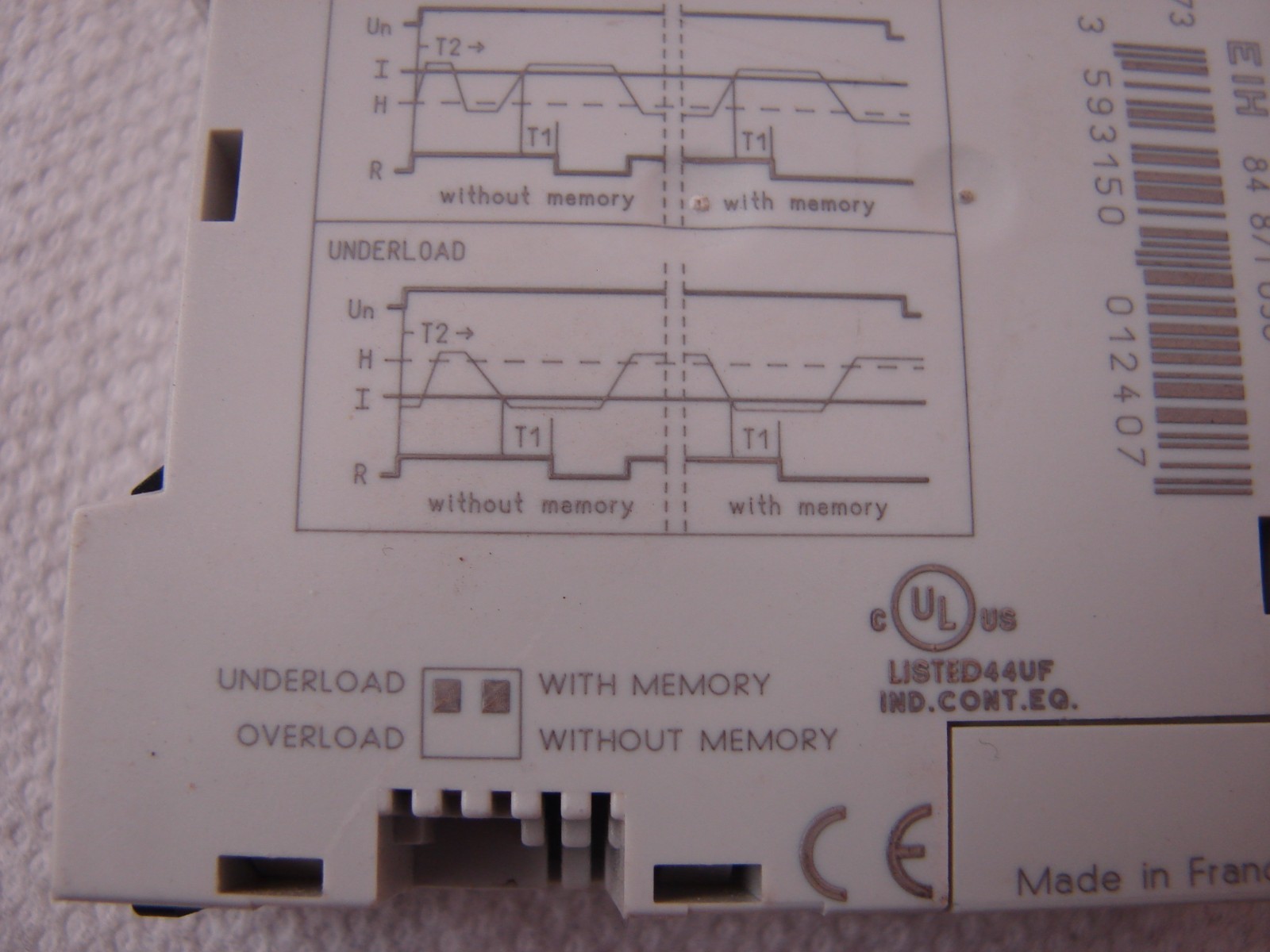 CROUZET 84871030 EIH CRNT CTRL RLY 0.1-10A 24VDC