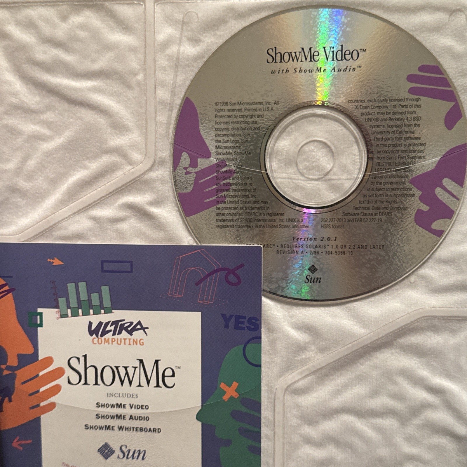 Sun Microsystems Ultra Pack Volume 1 Software CD - Java Showme video Whiteboard