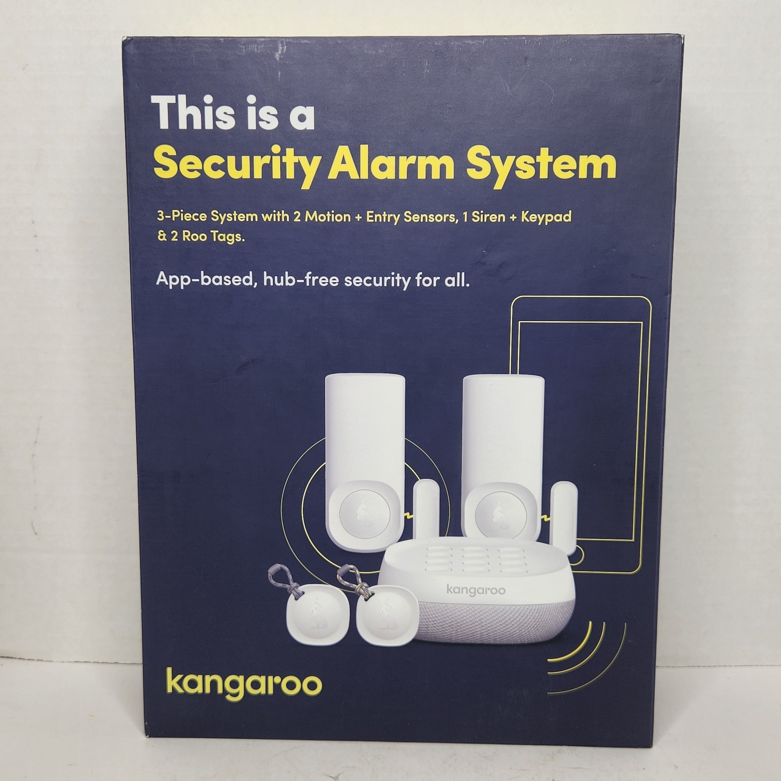 KANGAROO WiFi Wireless Home Security Alarm System App Based - New Open Box