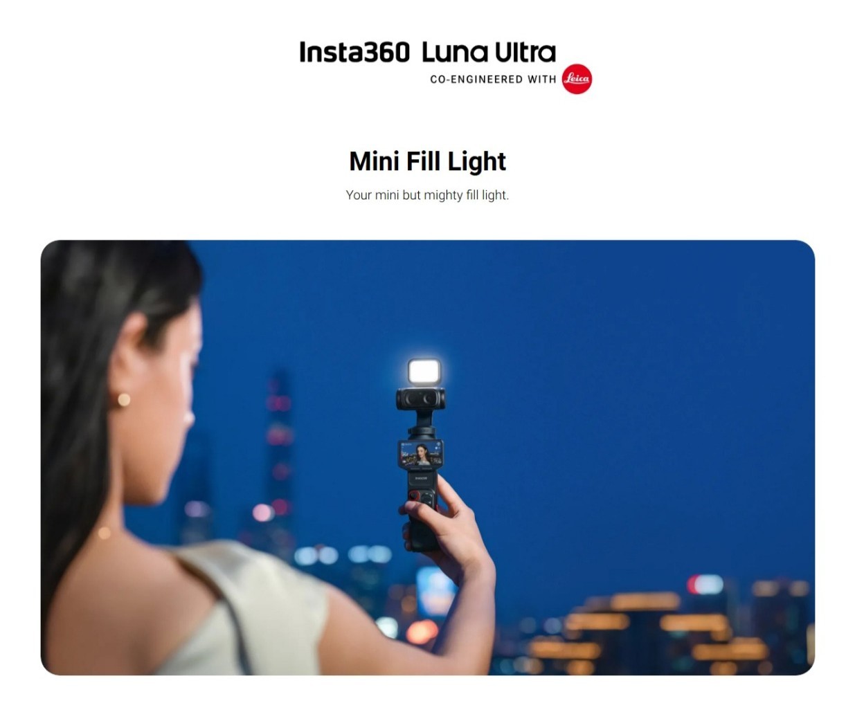Genuine Insta360 Luna Ultra Mini Fill Light