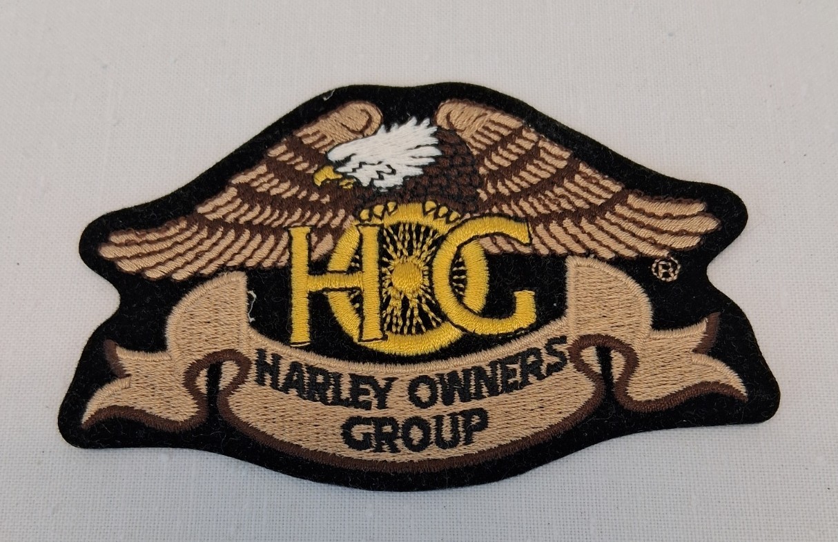 Harley Owners Group HOG Eagle Patch 4.75” x 3" Embroidered VTG 1980s-1990s NOS