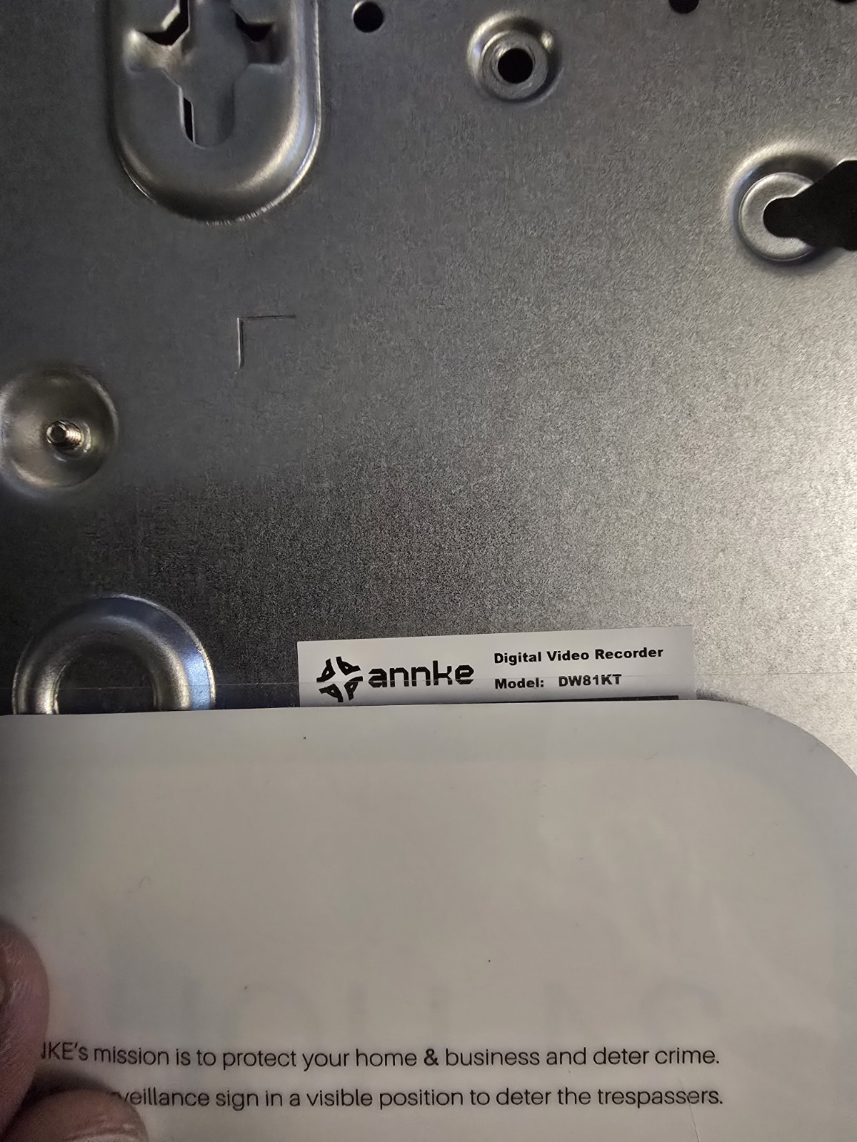 Annke DW81KT Security Camera DVR with C51EP Camera & Many Cables