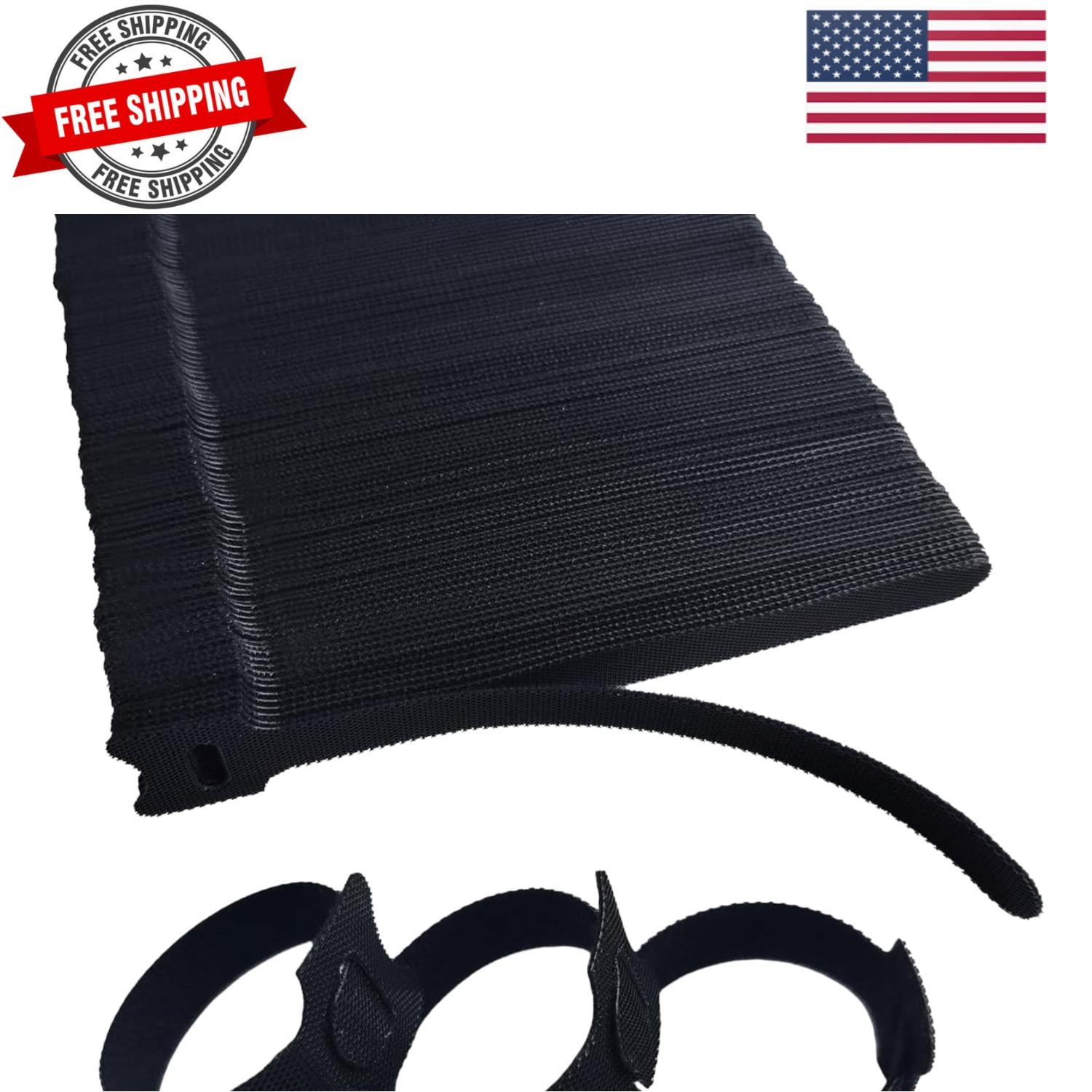 200 PCS 6 Inches Black Reusable Cable Ties, Adjustable Cord Straps, Cable Org...