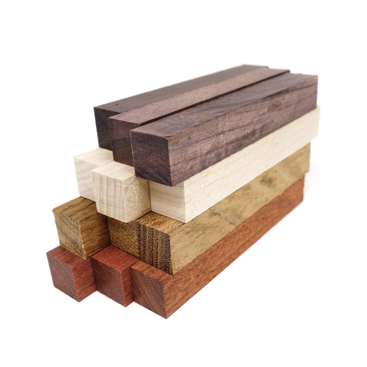Exotic Wood Pen Blanks 12-Pack Pen Turning Supplies, DIY Pen Crafts: Bloodwoo...