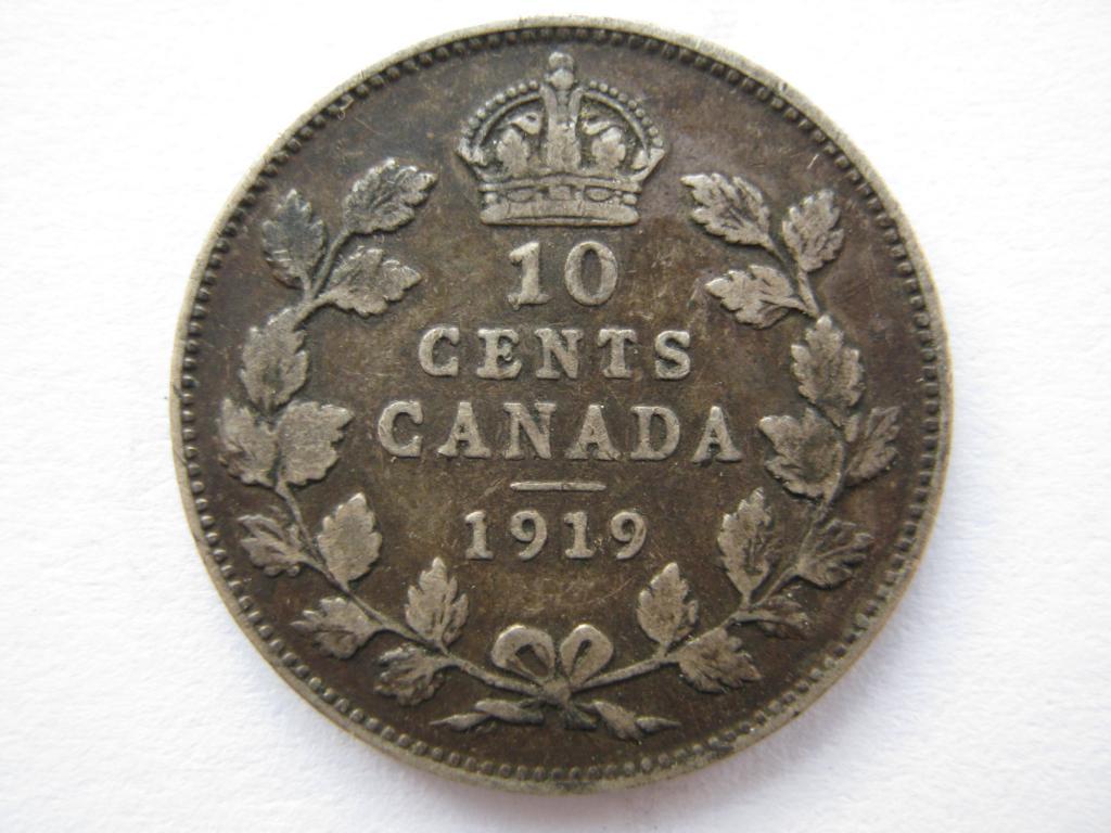 Canada 1919 10 Cents, F.