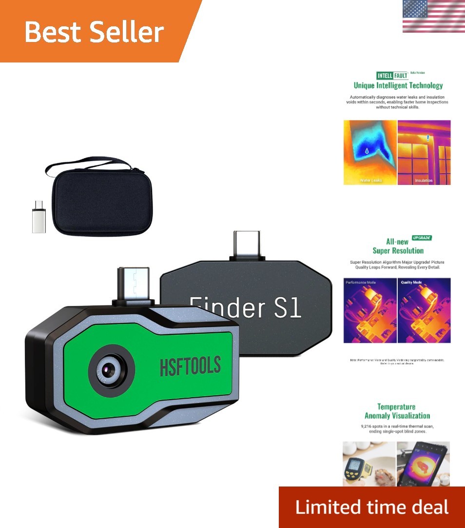 Customizable Finder S1 Thermal Camera: Spot Temperature Anomalies with Ease