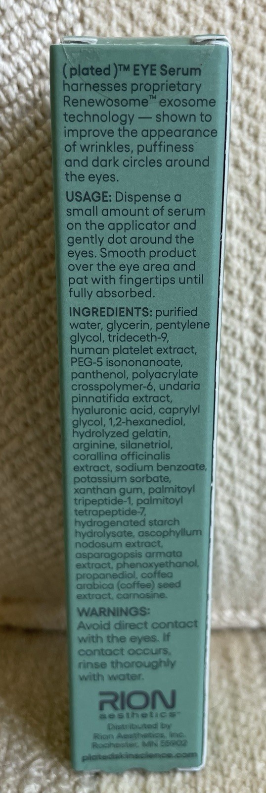 Plated Skin Science Eye Serum