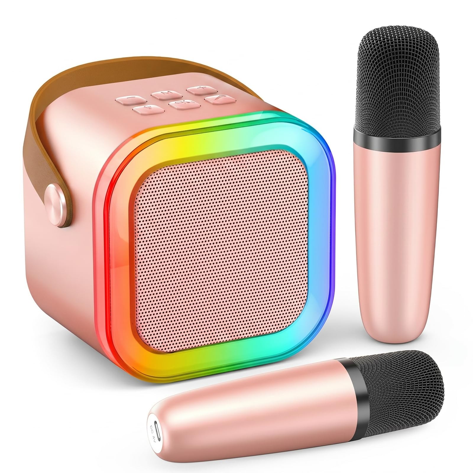 Karaoke Machine for Kids Adults, Portable Bluetooth Mini Karaoke Microphone Sing