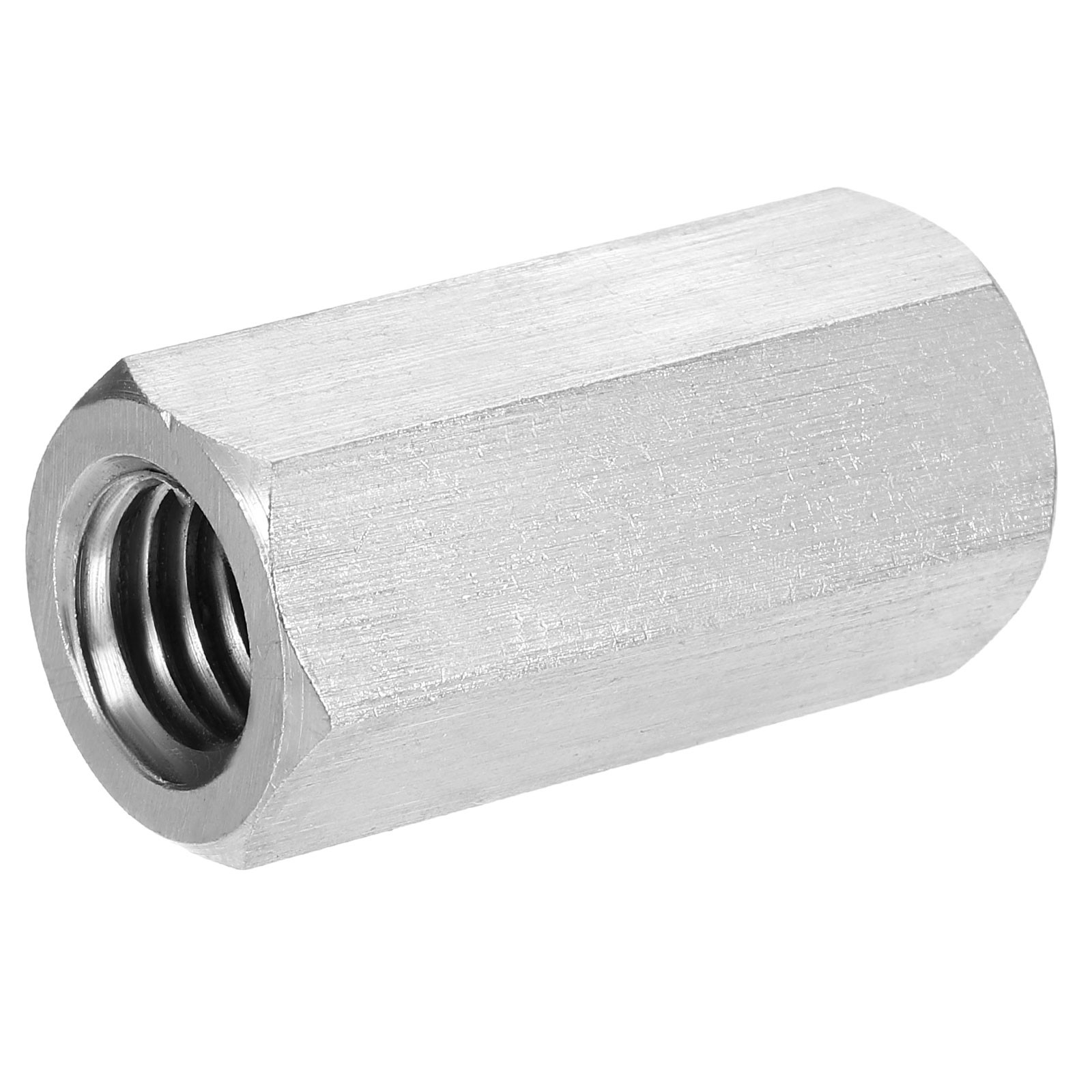 UNC 1/2"-13 x 40mm 304 Stainless Steel Hex Threaded Rod Coupler Nut
