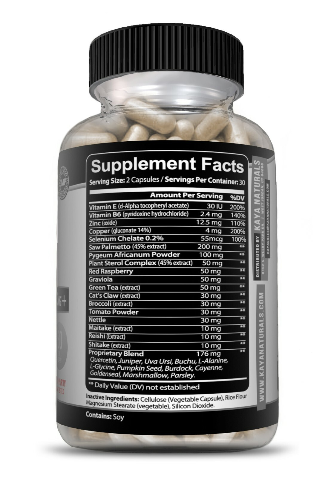 (2 Pack) Prostate Support - Reduce Frequent Urination, Stamina supplement 60ct