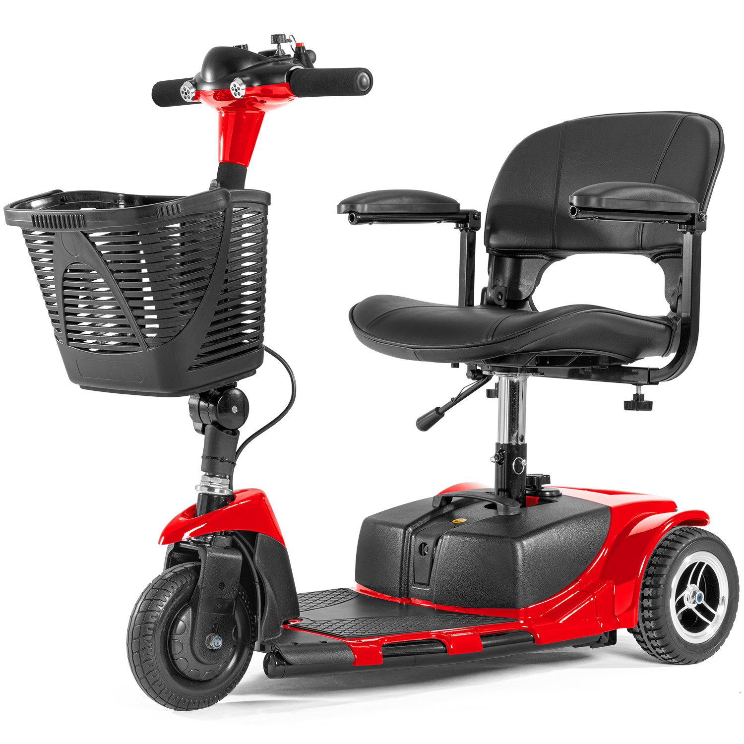 3 Wheels Folding Mobility Scooter Electric Power Wheelchairs Long Range Scooters