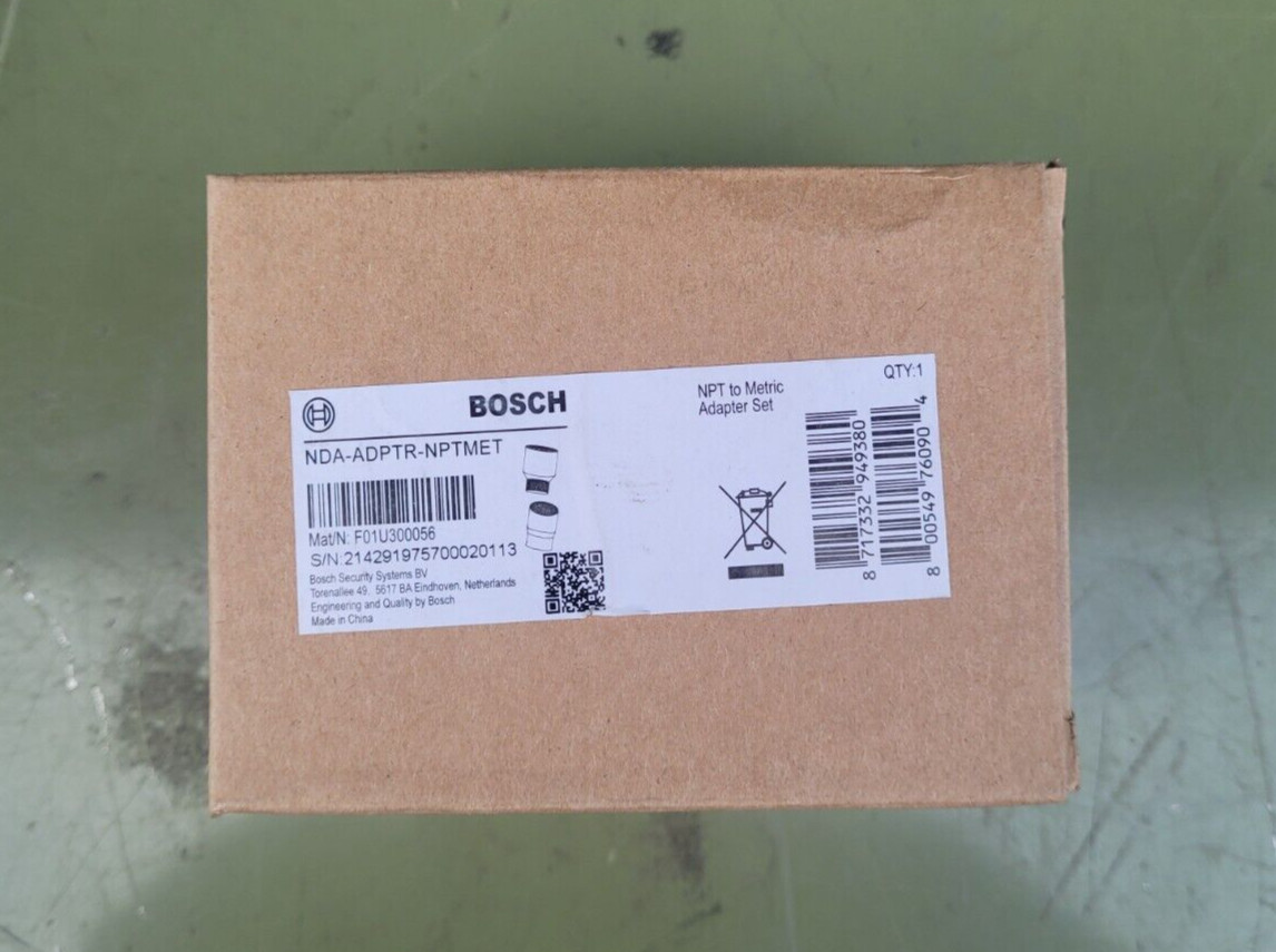 Brand New Bosch NPT to Metric Adapter Kit NDA-ADPTR-NPTMET