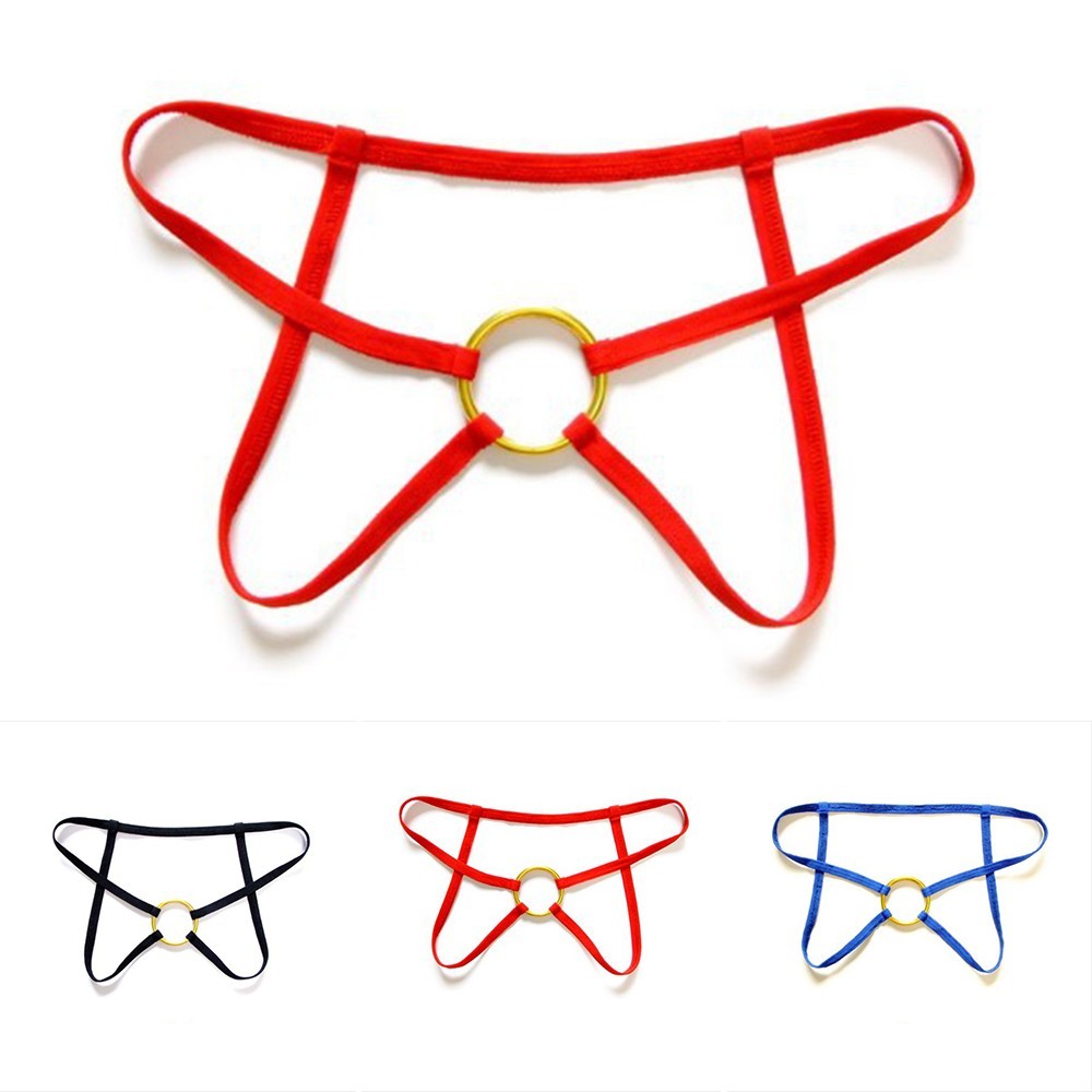 G-String Mens Solid Color Thong Underwear Breathable Briefs Comfortable