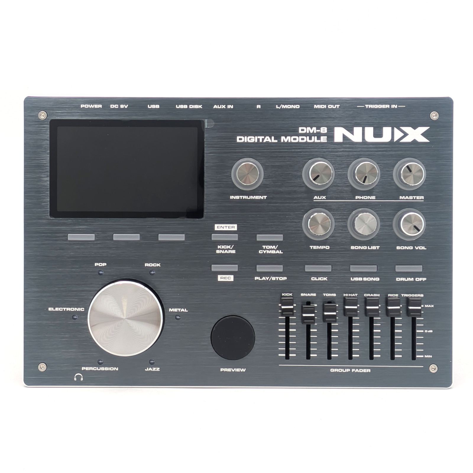 NUX Digital Sound Module w/ Group Fader for DM-8 Drum Kit