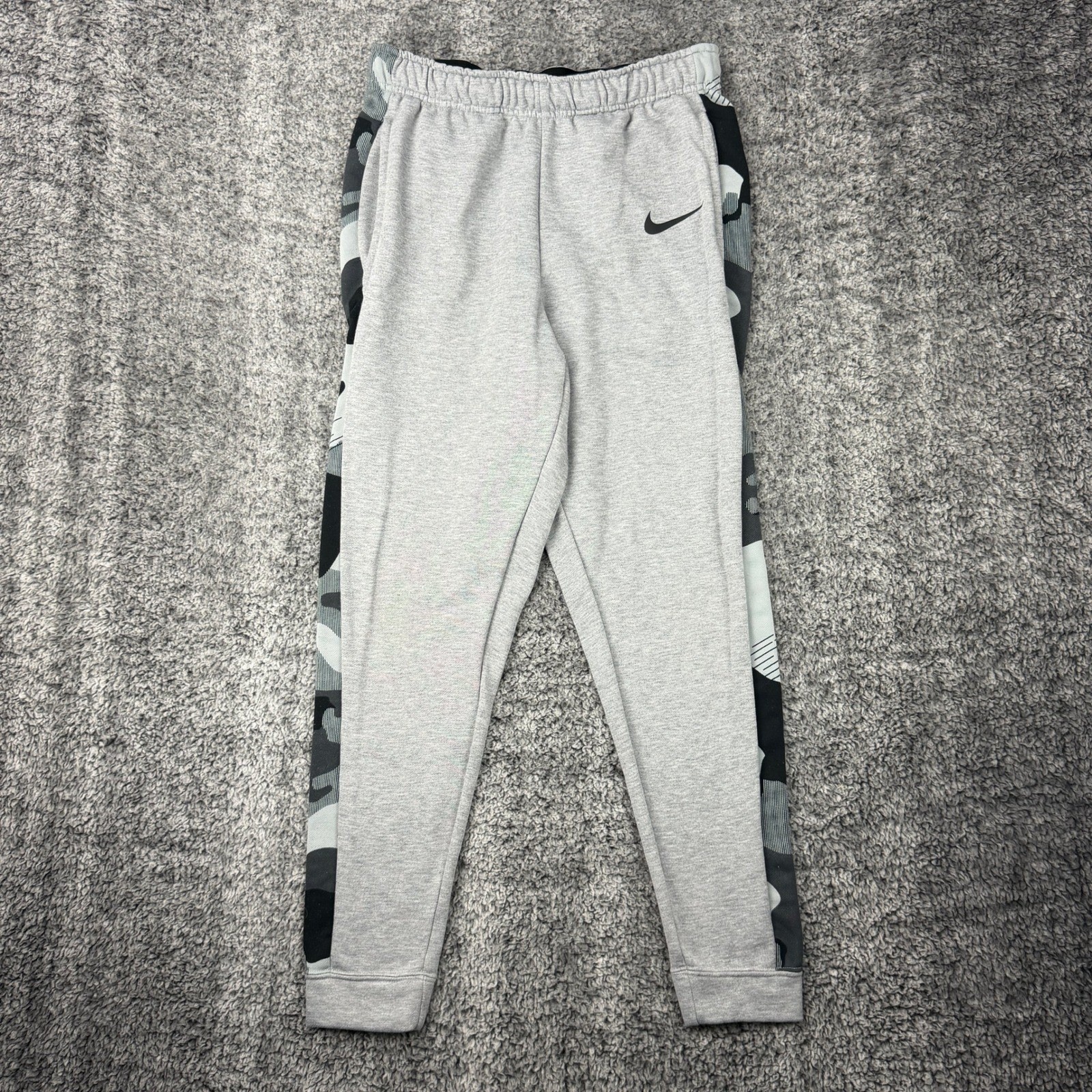 Nike Dri-Fit Gray Camo Jogger Sweatpants Mens Size M W29 L28 Athletic BV2735 063