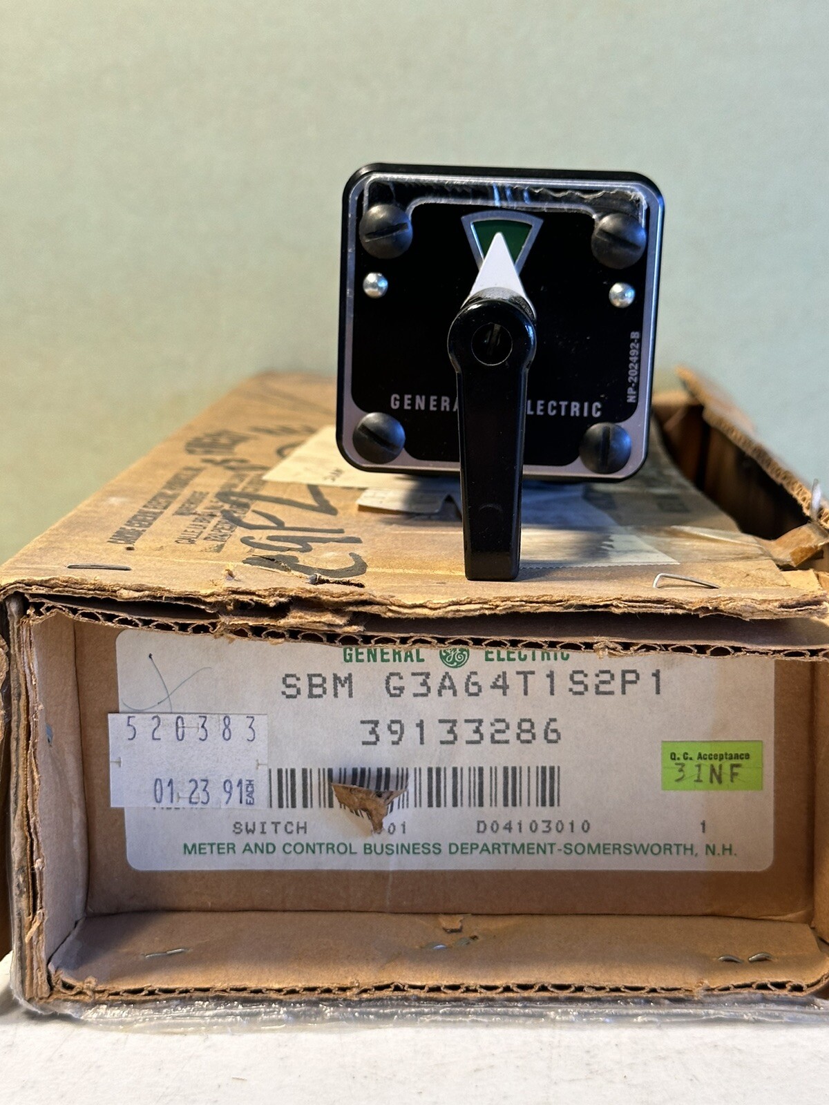 General Electric Ge 16SBMG3A64T1S2P1 Rotary Cam Switch