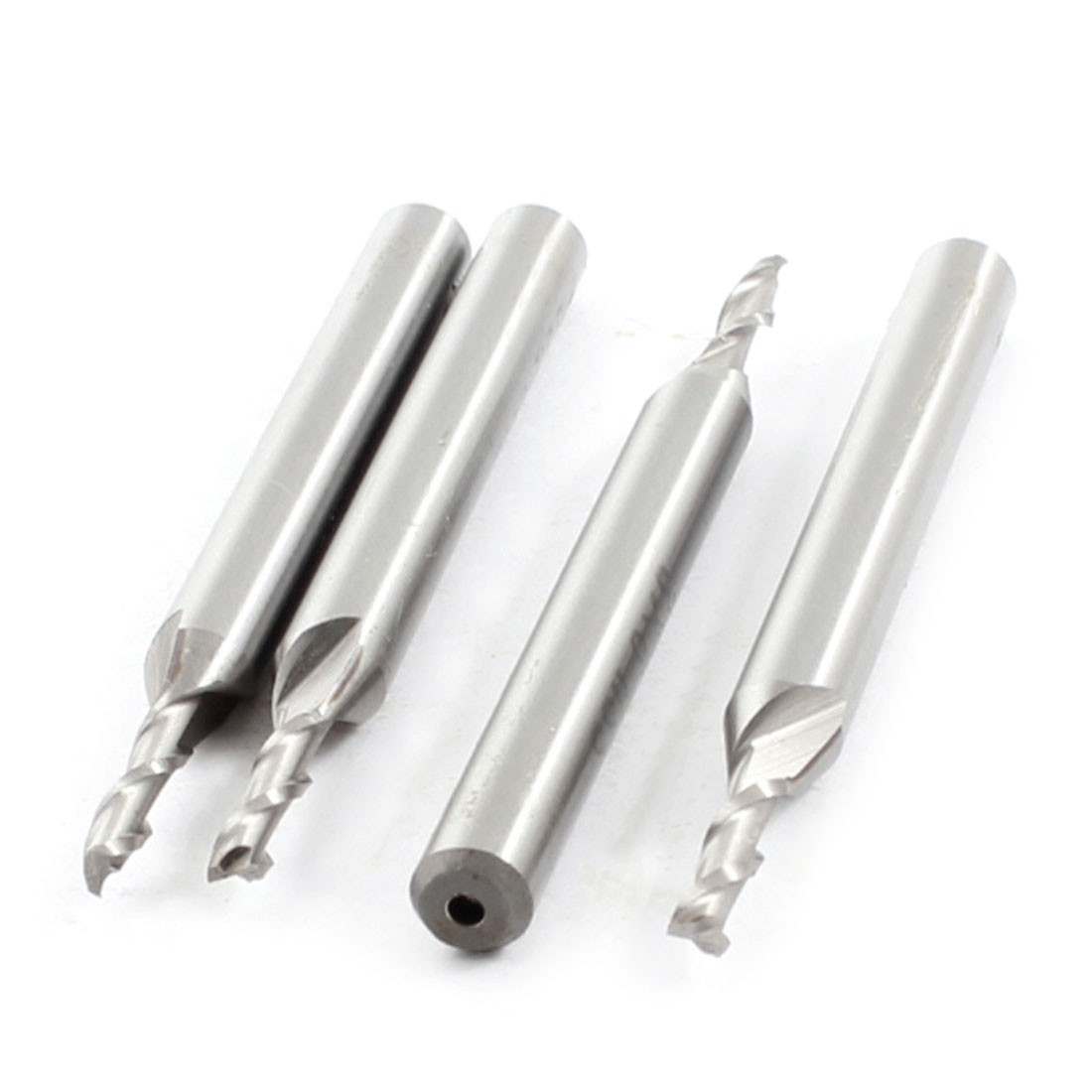 4PCS HHS 2 Flutes Twist Drilling End Mill Cutter 3mm x 6mm x 19mm x 58mm