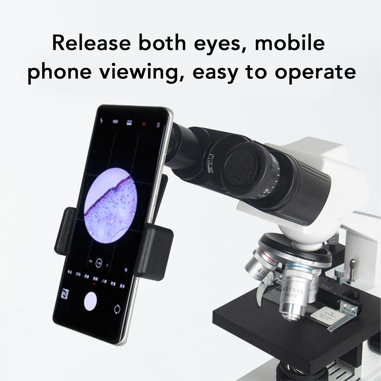 Microscope Lens Cellphone Adapter 12.5X Eyepiece Microscope Smartphone Cam Hot