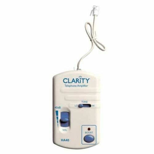 Plantronics Clarity HA40 Portable Telephone Handset In-Line Amplifier up to 40dB