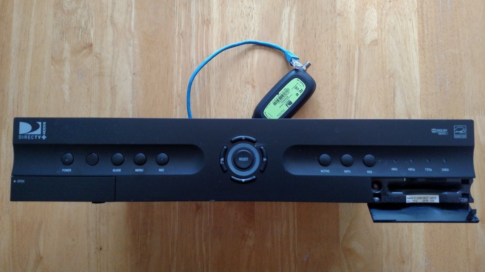 DirectTV Receiver HR22-100 HDDVR & DCA2SR0-01 Connected Home Adapter & Cables