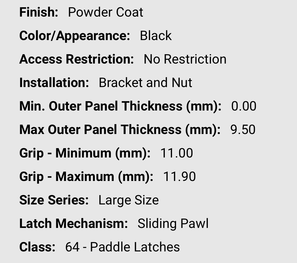Southco 64-10-301-50, Push To Close Latch, Large Size, Non-Locking, Stainless