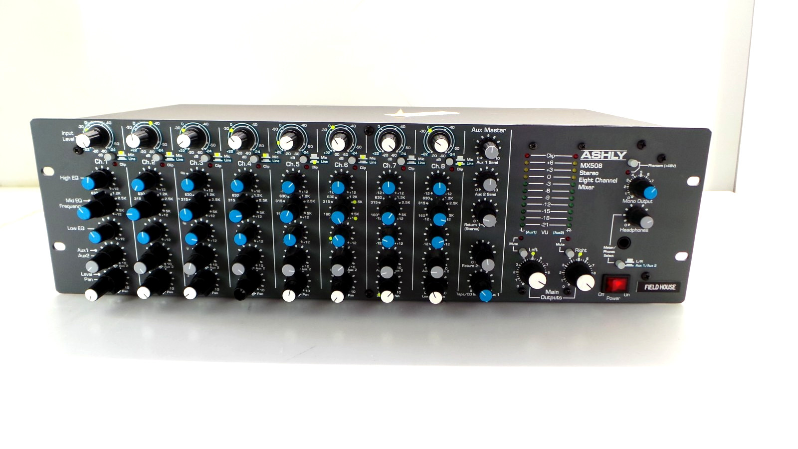 Ashly MX508 Stereo Eight Channel Mixer - Used - Tested - Working Great.