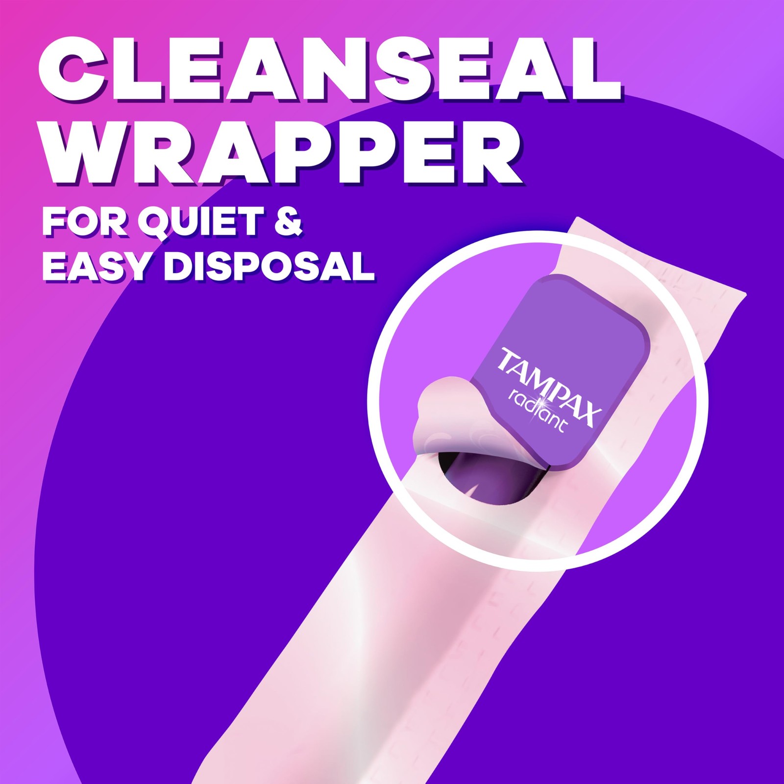 Tampax Radiant Tampons Multipack, with LeakGuard Braid, Regular/Super