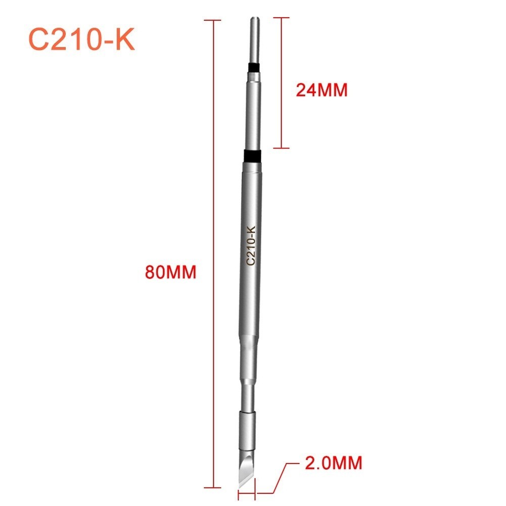 Soldering Iron Tip Stainless Steel for LEFAVOR C210 Wide Compatibility Use