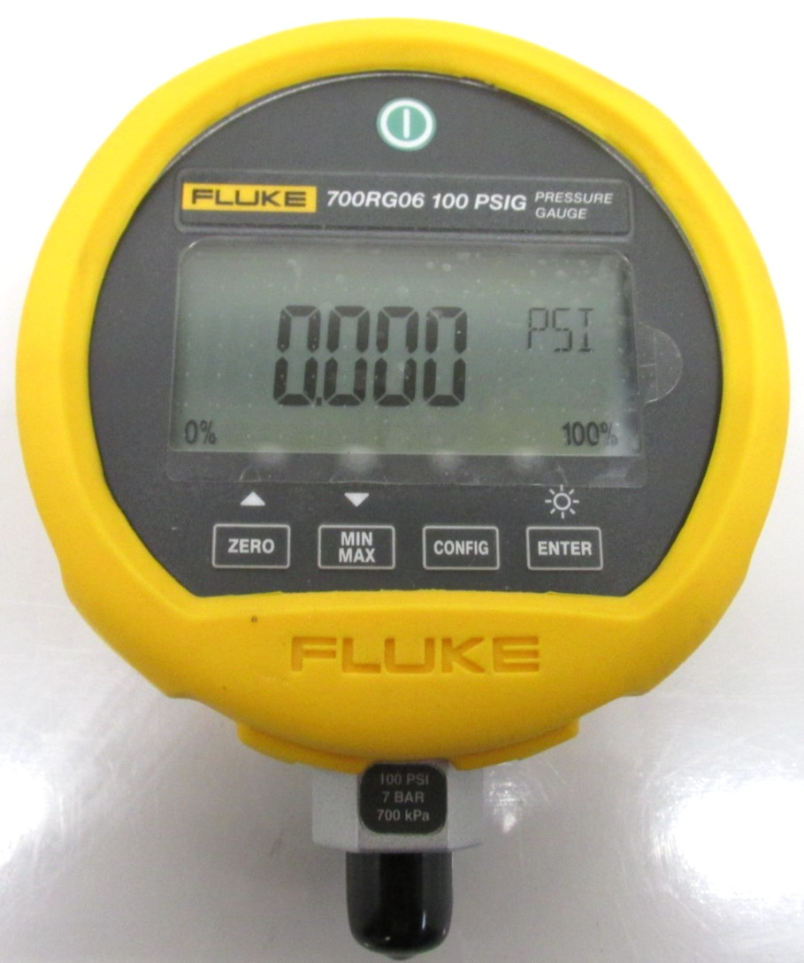 Fluke 700RG06 100PSIG Digital Pressure Gauge Calibrator, -12 to 100 PSI, RDEQ