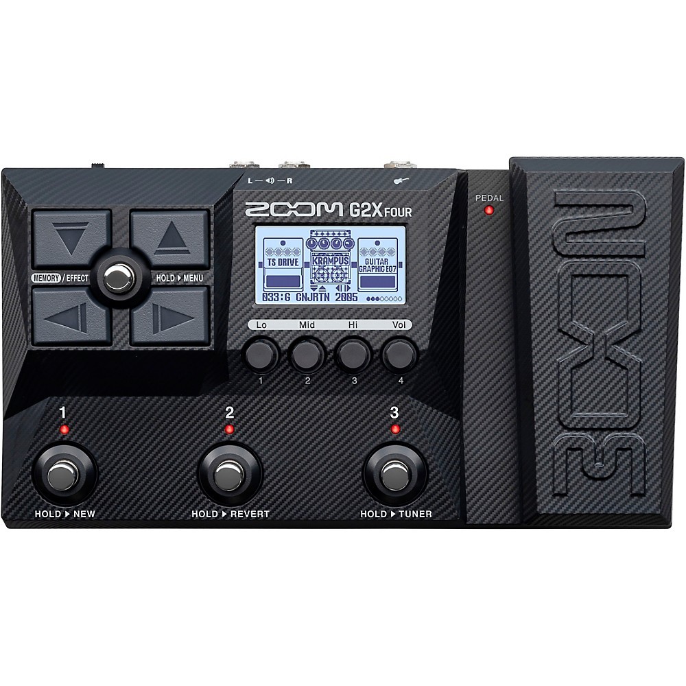 Zoom G2X Four MultiEffects Processor With Expression Pedal Black