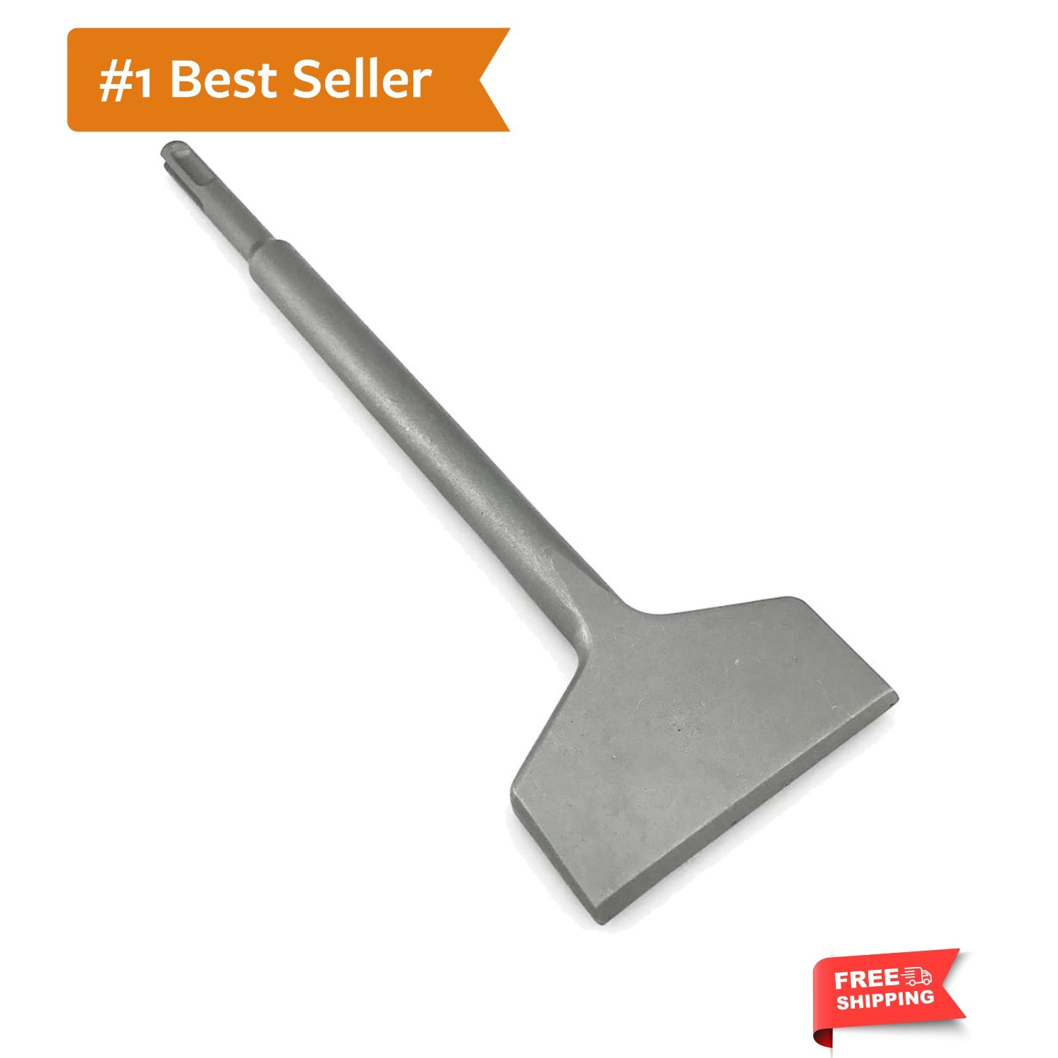 3 Inch Wide Tile & Thinset Scaling Chisel SDS-Plus Shank 3" x 10" Thinset Scr...