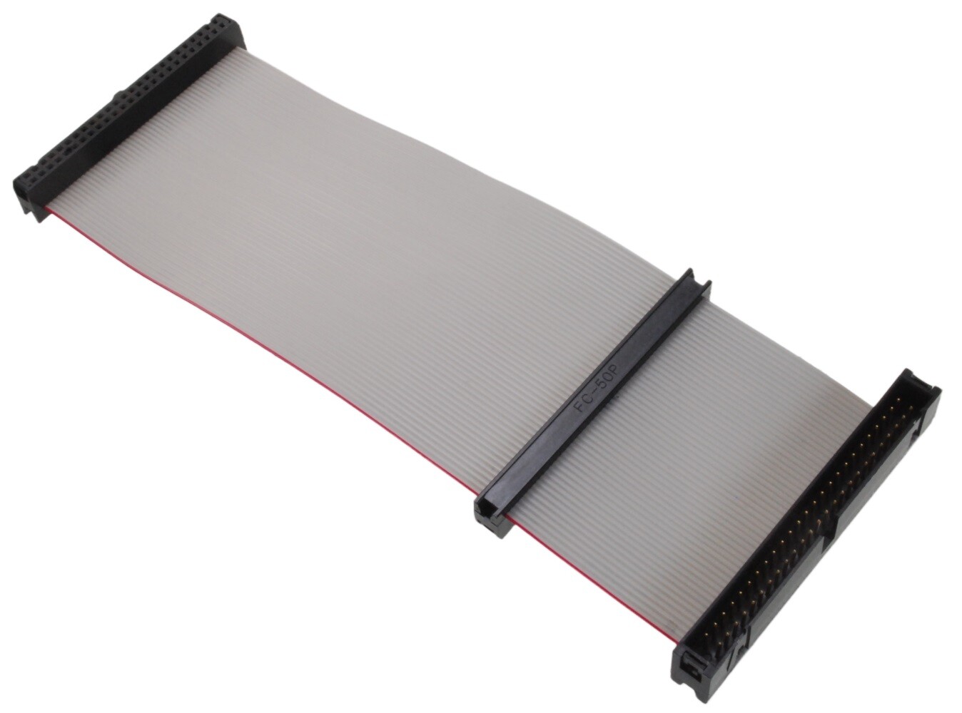 7.5-inch IDC50 (2x25) 50-Pin Male to 2x IDC50 (2x25) 50-Pin Female Ribbon Cable