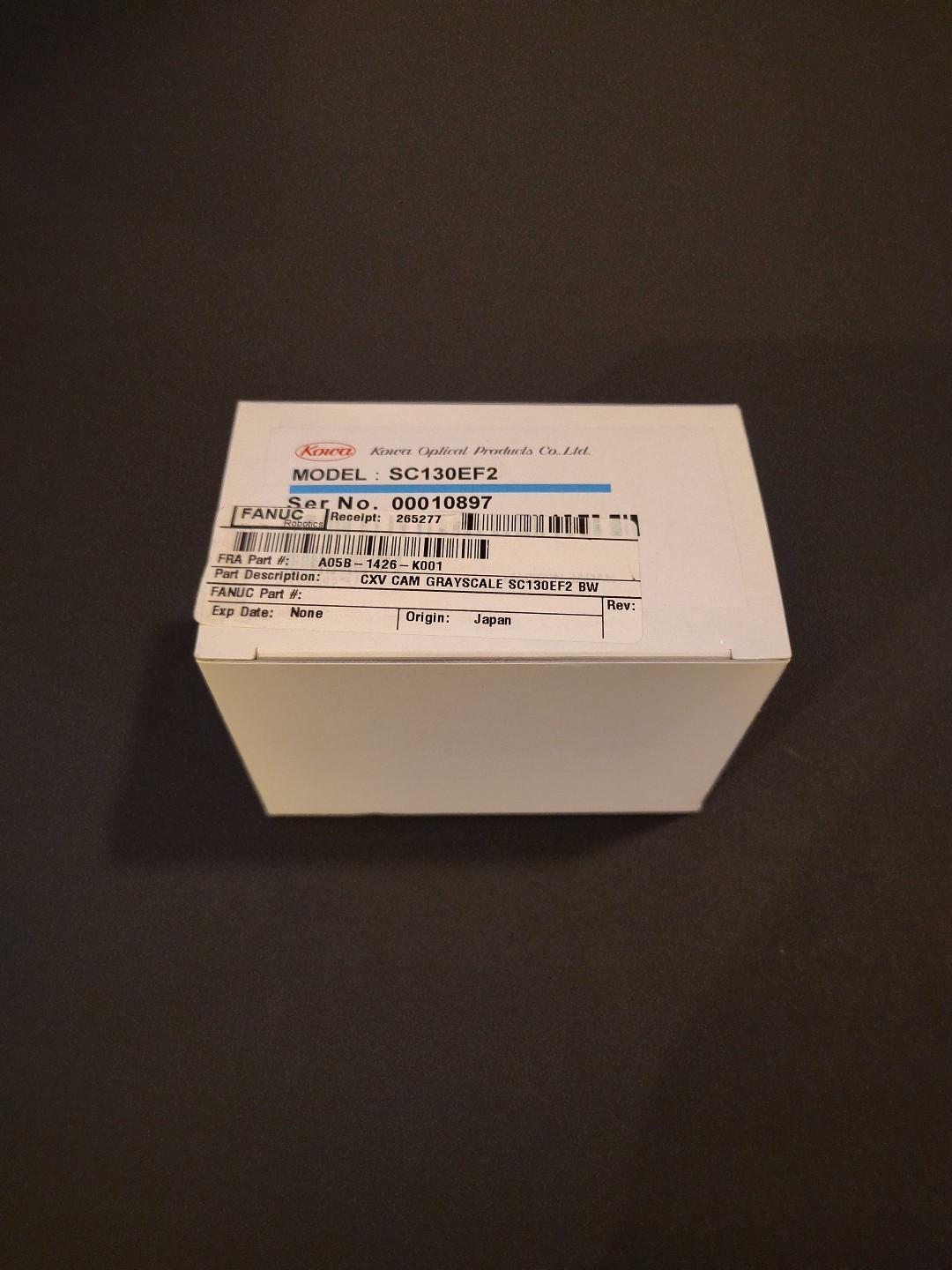 KOWA SC130EF2, CAMERA LENS MADE FOR FANUC ROBOTICS, NIB Factory Packaging