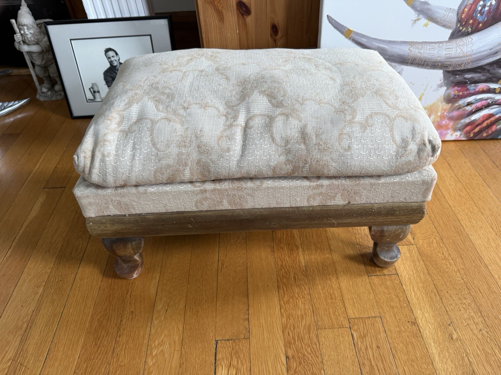 Vintage Foot Stool with Storage