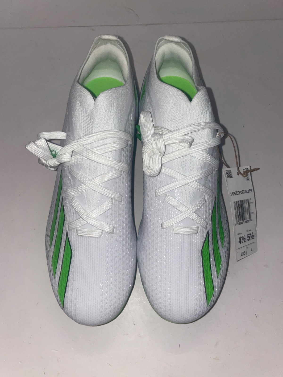 Adidas X Speedportal.2 FG Men's Size 4.5 M Cleats Soccer Shoe Green