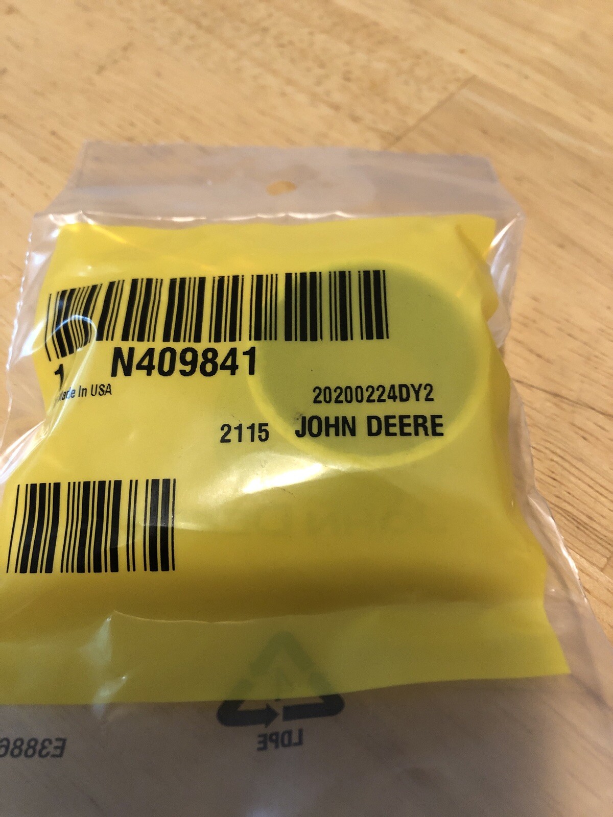 John Deere Original Equipment Bushing #N409841
